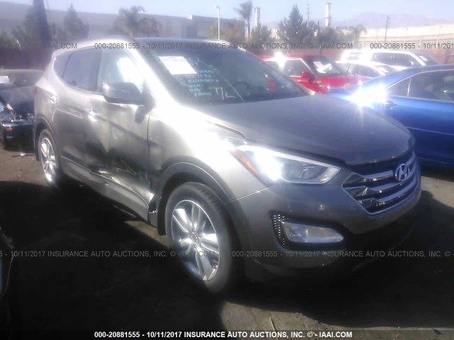 5XYZW4LAXFG252858 - 2015 HYUNDAI SANTA FE SPORT  GRAY photo 1