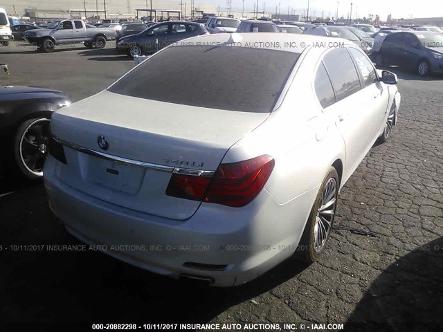 WBAKB4C58CC576288 - 2012 BMW 740 LI WHITE photo 4