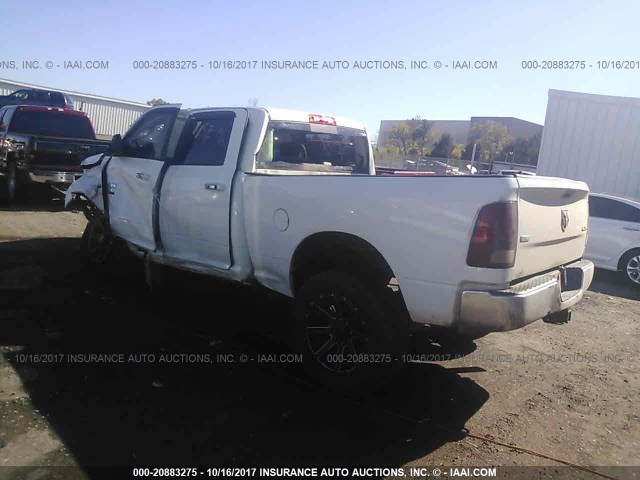 3C6UR5DL0DG525481 - 2013 RAM 2500 SLT WHITE photo 3