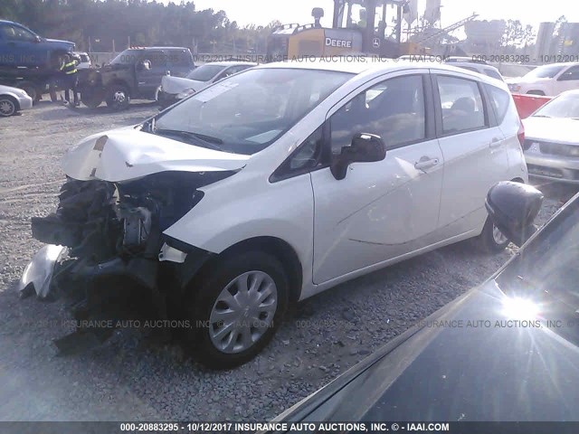 3N1CE2CP2EL390969 - 2014 NISSAN VERSA NOTE S/S PLUS/SV/SL WHITE photo 2