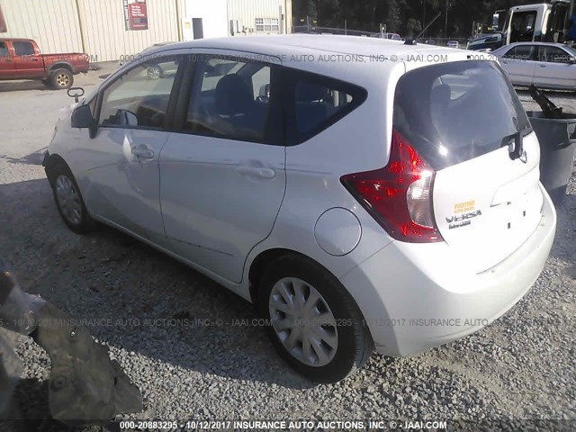 3N1CE2CP2EL390969 - 2014 NISSAN VERSA NOTE S/S PLUS/SV/SL WHITE photo 3