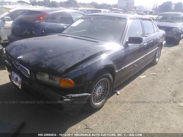 WBAGJ8324WDM16574 - 1998 BMW 740 IL BLACK photo 2