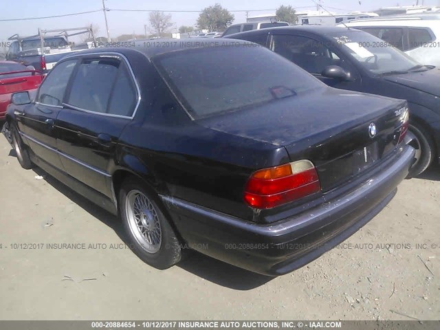 WBAGJ8324WDM16574 - 1998 BMW 740 IL BLACK photo 3