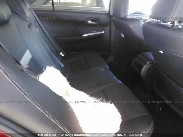 4T1BF1FK1CU626963 - 2012 TOYOTA CAMRY SE/LE/XLE RED photo 8