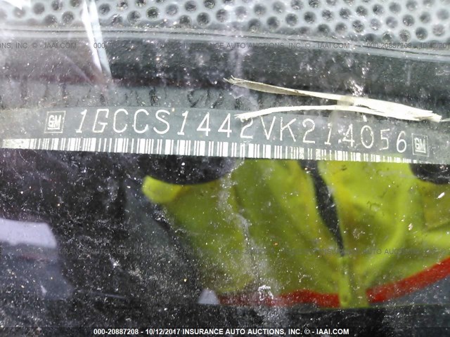 1GCCS1442VK214056 - 1997 CHEVROLET S TRUCK S10 RED photo 9