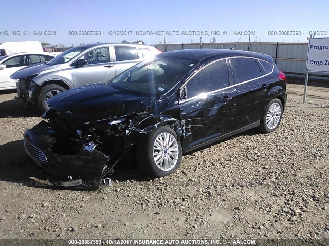 1FADP3N29HL219421 - 2017 FORD FOCUS TITANIUM BLACK photo 2