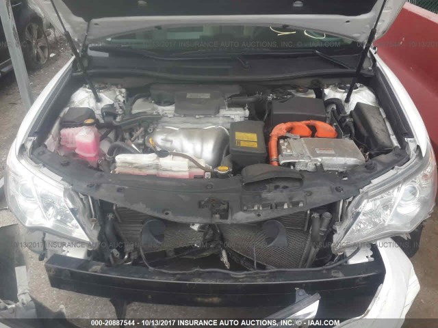 4T1BD1FK4DU096625 - 2013 TOYOTA CAMRY HYBRID/LE/XLE 白色 照片 10