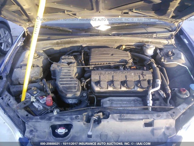 2HGES16394H601059 - 2004 HONDA CIVIC DX VP 蓝色 照片 10