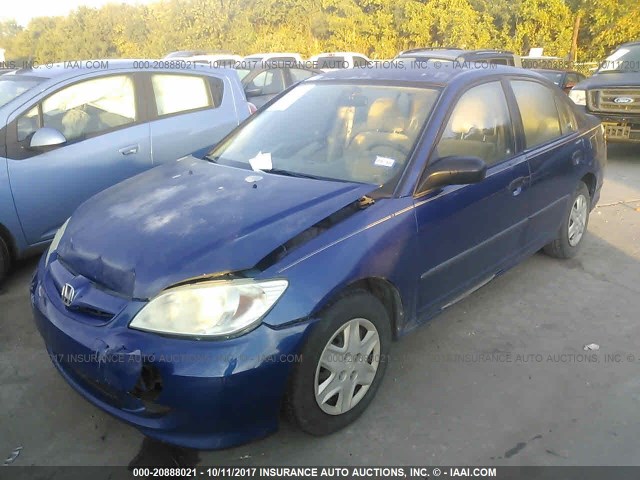 2HGES16394H601059 - 2004 HONDA CIVIC DX VP 蓝色 照片 2