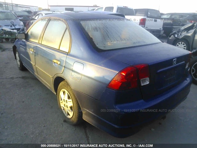 2HGES16394H601059 - 2004 HONDA CIVIC DX VP 蓝色 照片 3