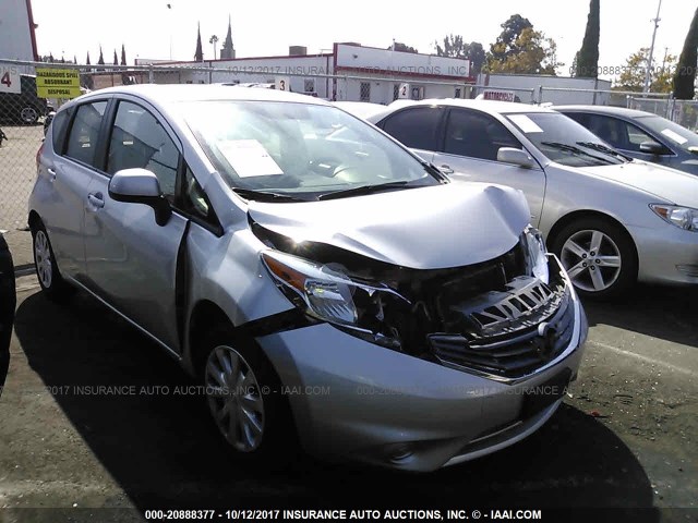 3N1CE2CP9EL380777 - 2014 NISSAN VERSA NOTE S/S PLUS/SV/SL SILVER photo 1