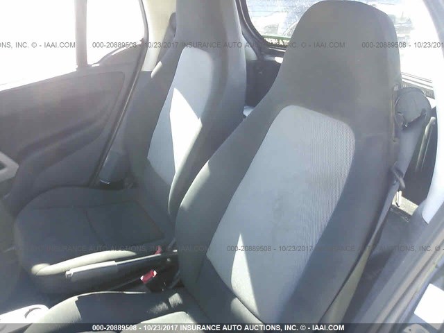 WMEEJ3BA4EK764523 - 2014 SMART FORTWO PURE/PASSION WHITE photo 8