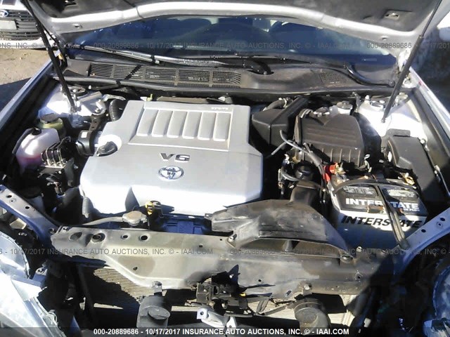 4T1BK3DB0CU449591 - 2012 TOYOTA AVALON LIMITED SILVER photo 10