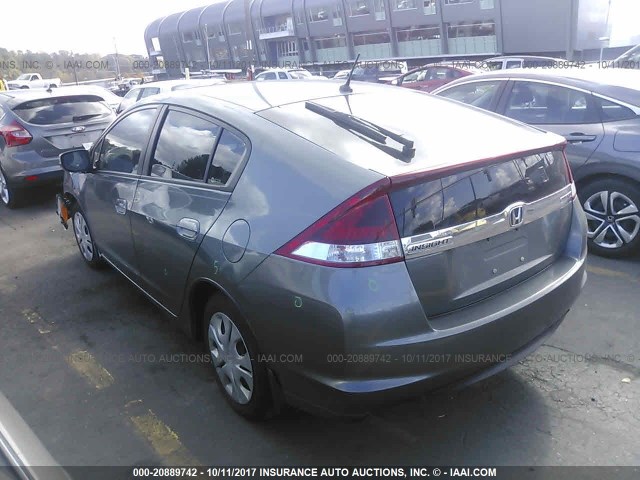 JHMZE2H3XDS002964 - 2013 HONDA INSIGHT GRAY photo 3