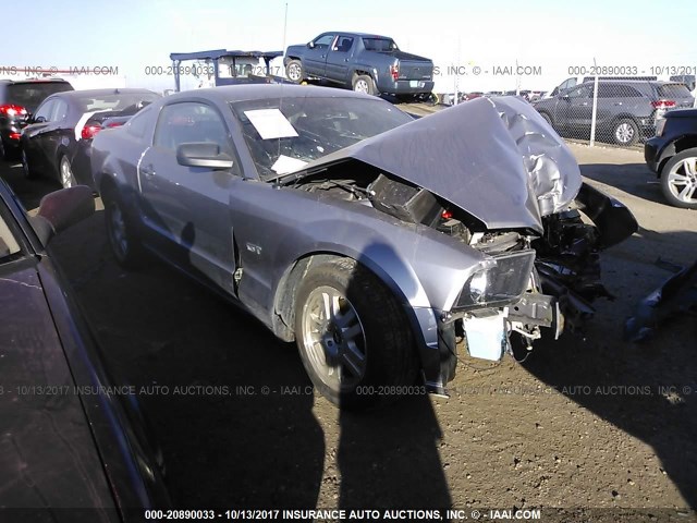 1ZVHT82H275216003 - 2007 FORD MUSTANG GT GRAY photo 1