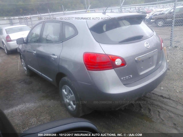 JN8AS5MV0CW707638 - 2012 NISSAN ROGUE S/SV GRAY photo 3