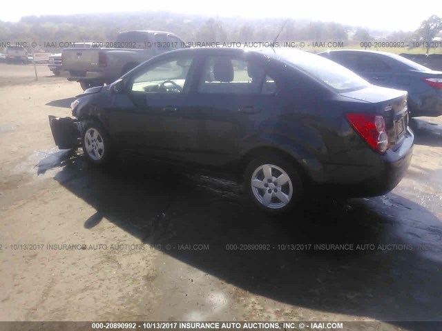 1G1JB5SH8D4118660 - 2013 CHEVROLET SONIC LS 黑色 照片 3