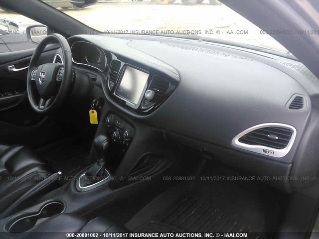 1C3CDFCH3DD294471 - 2013 DODGE DART LIMITED/R/T GRAY photo 5