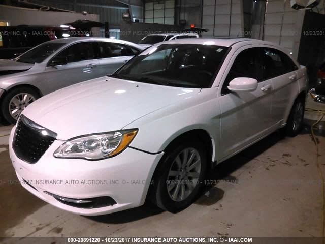 1C3CCBBB3DN515683 - 2013 CHRYSLER 200 TOURING WHITE photo 2