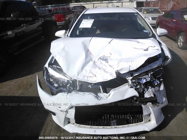 5YFBURHE2GP470547 - 2016 TOYOTA COROLLA L/LE/LE PLS/PRM/S/S PLS WHITE photo 6