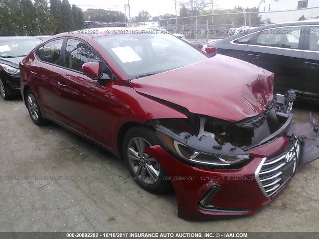 5NPD84LF3HH037883 - 2017 HYUNDAI ELANTRA SE/VALUE/LIMITED RED photo 1