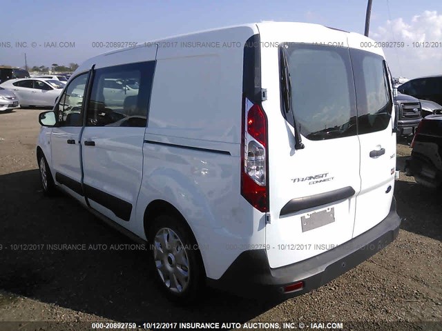 NM0LS7F7XE1136638 - 2014 FORD TRANSIT CONNECT XLT WHITE photo 3