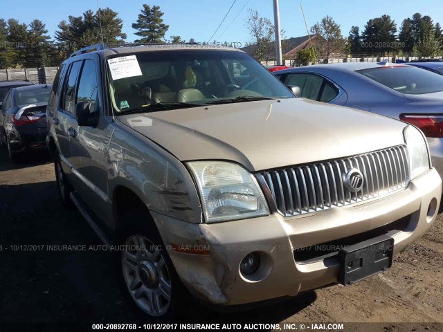 4M2DU86W64ZJ37875 - 2004 MERCURY MOUNTAINEER  TAN photo 1