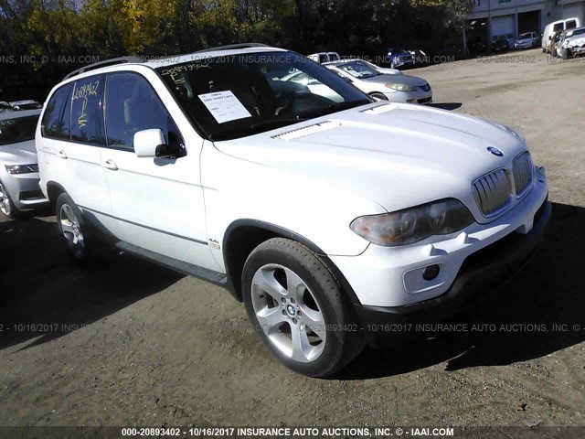 5UXFB53554LV05625 - 2004 BMW X5 4.4I WHITE photo 1