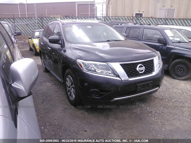 5N1AR2MM1FC671635 - 2015 NISSAN PATHFINDER S/SV/SL/PLATINUM 黑色 照片 1