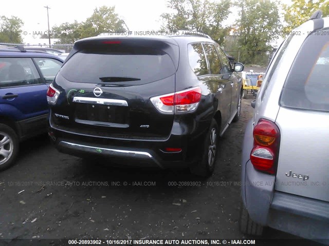 5N1AR2MM1FC671635 - 2015 NISSAN PATHFINDER S/SV/SL/PLATINUM 黑色 照片 4