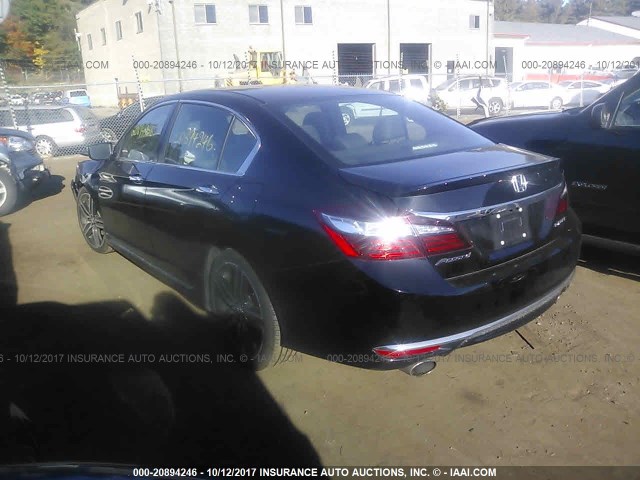 1HGCR2F51GA228581 - 2016 HONDA ACCORD SPORT BLACK photo 3