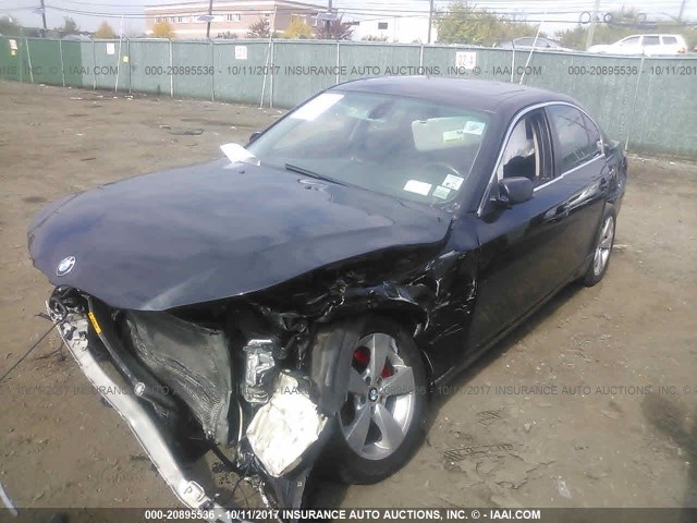 WBANV13569C153513 - 2009 BMW 528 XI BLACK photo 2