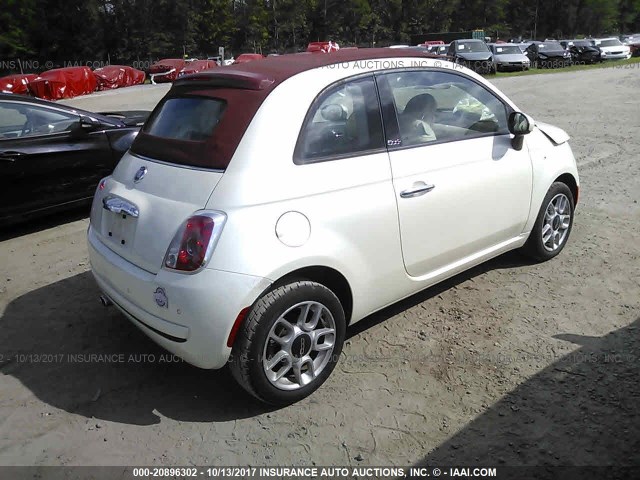 3C3CFFDR7CT381820 - 2012 FIAT 500 POP CREAM photo 4