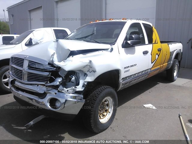 3D7LS38C35G737516 - 2005 DODGE RAM 3500 ST/SLT WHITE photo 2