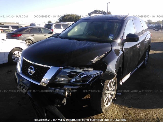 5N1AR2MN0DC604286 - 2013 NISSAN PATHFINDER S/SV/SL/PLATINUM 黑色 照片 2