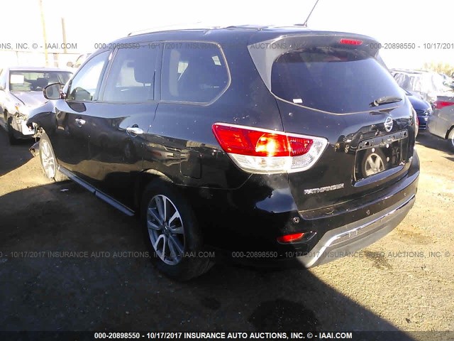 5N1AR2MN0DC604286 - 2013 NISSAN PATHFINDER S/SV/SL/PLATINUM 黑色 照片 3