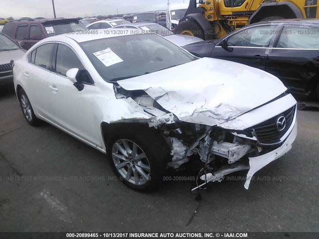 JM1GJ1U58F1193086 - 2015 MAZDA 6 SPORT WHITE photo 1