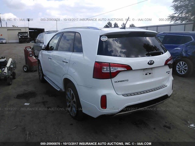 5XYKW4A72FG554430 - 2015 KIA SORENTO SX/SX LIMITED WHITE photo 3