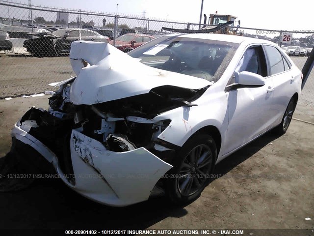 4T1BF1FK4HU752855 - 2017 TOYOTA CAMRY LE/XLE/SE/XSE WHITE photo 2
