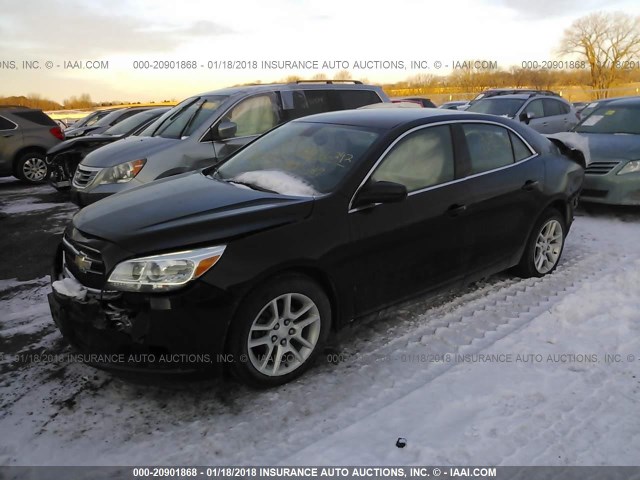 1G11D5RR3DF108907 - 2013 CHEVROLET MALIBU 1LT BLACK photo 2
