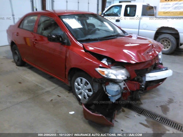 JTDBL40E799043357 - 2009 TOYOTA COROLLA LE/XLE RED photo 1