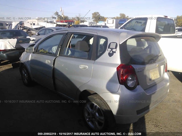 KL1TD6DE6BB245250 - 2011 CHEVROLET AVEO LS/LT SILVER photo 3