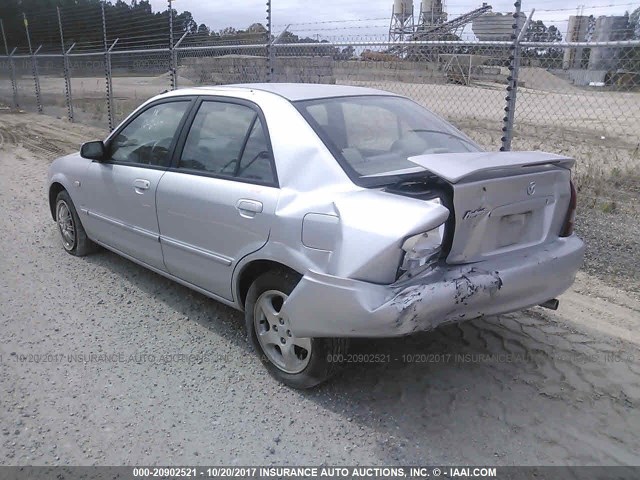 JM1BJ225221602616 - 2002 MAZDA PROTEGE DX/LX/ES SILVER photo 3