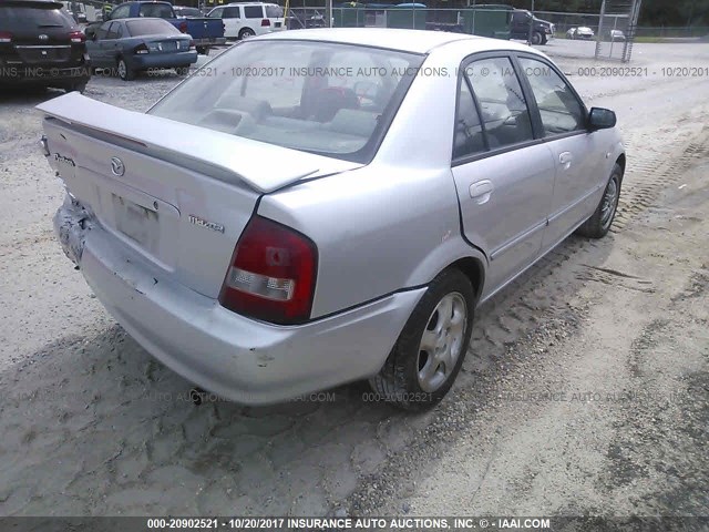 JM1BJ225221602616 - 2002 MAZDA PROTEGE DX/LX/ES SILVER photo 4