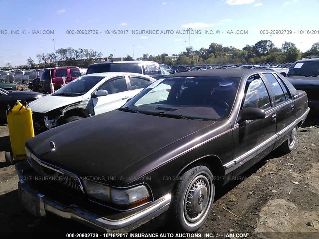 1G4BN52P8TR422708 - 1996 BUICK ROADMASTER MAROON photo 2