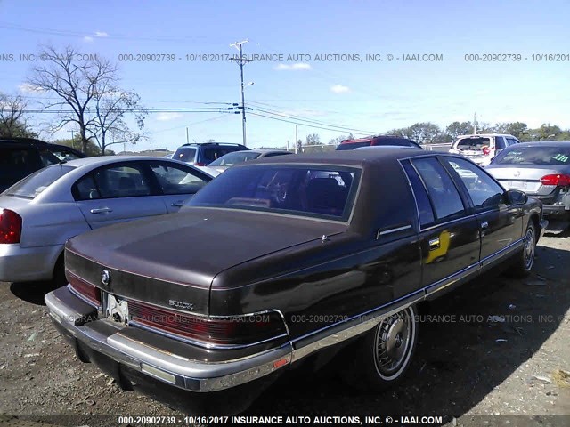 1G4BN52P8TR422708 - 1996 BUICK ROADMASTER MAROON photo 4