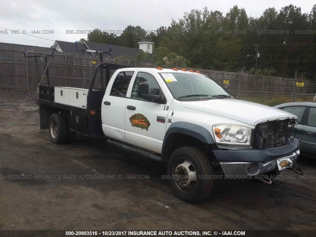 3D6WC68A38G125903 - 2008 DODGE RAM 4500 WHITE photo 1