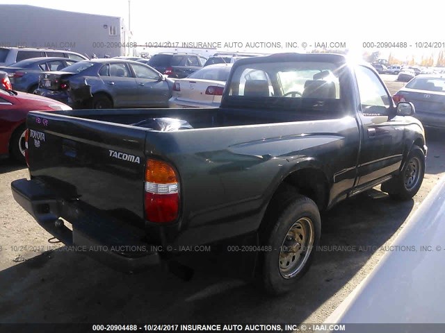 5TENL42N22Z087710 - 2002 TOYOTA TACOMA GREEN photo 4