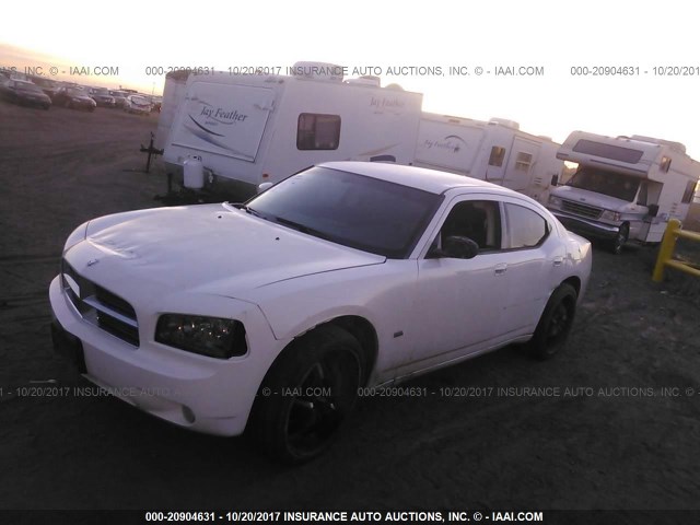 2B3CA3CV5AH212040 - 2010 DODGE CHARGER SXT WHITE photo 2