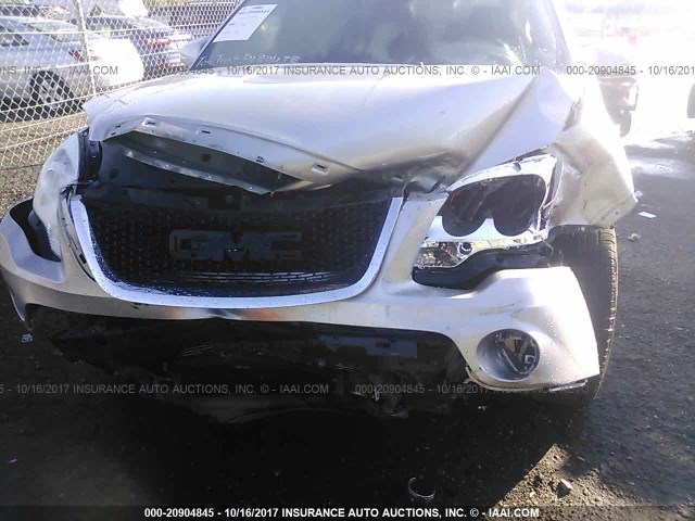 1GKER23708J260733 - 2008 GMC ACADIA SLT-1 SILVER photo 6